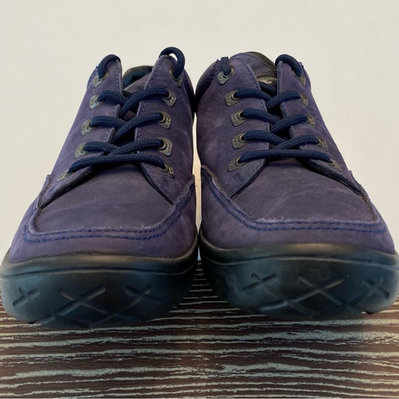 Bally Soho Leather Suede Purple Lace Up Sneaker Shoe Low Top Boot Size 6 Tread